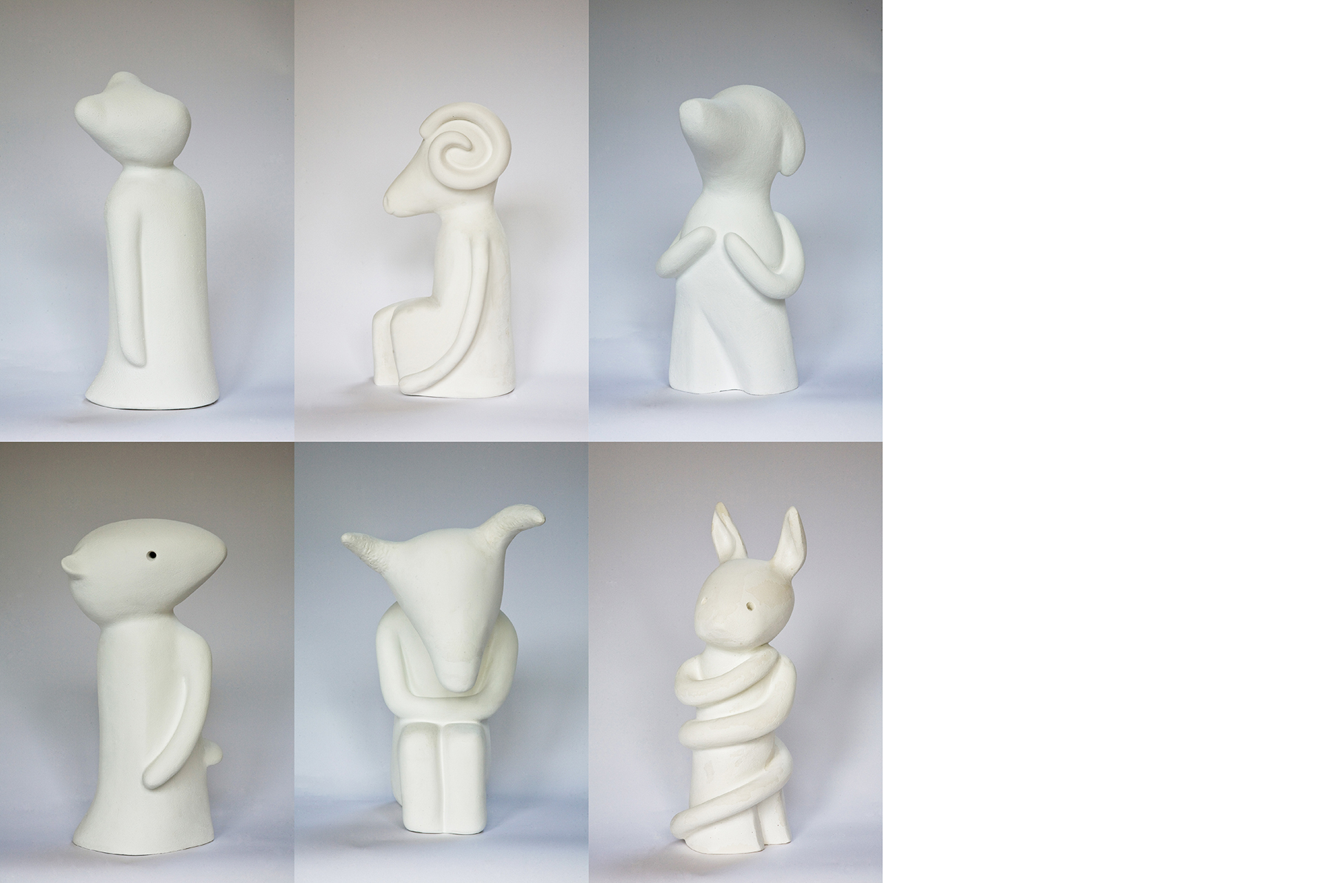 Nina Staehli white silence sculptures