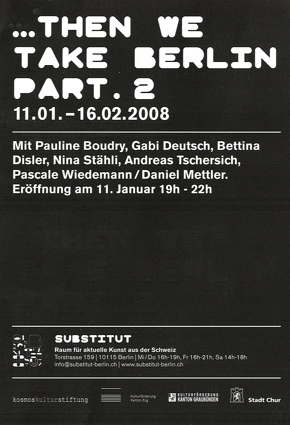 Nina Staehli Substitut Berlin